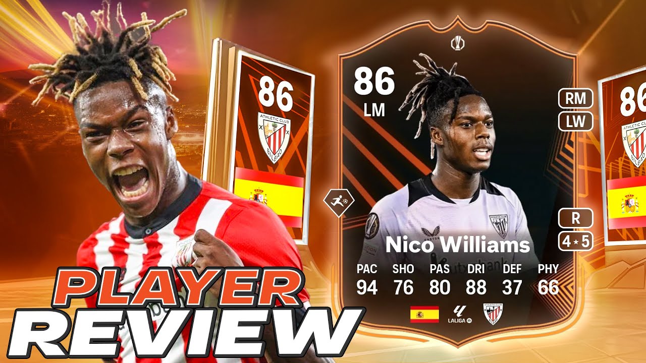 🤯86 UEL RTTK NICO WILLIAMS SBC PLAYER REVIEW - EA FC 25 ULTIMATE TEAM