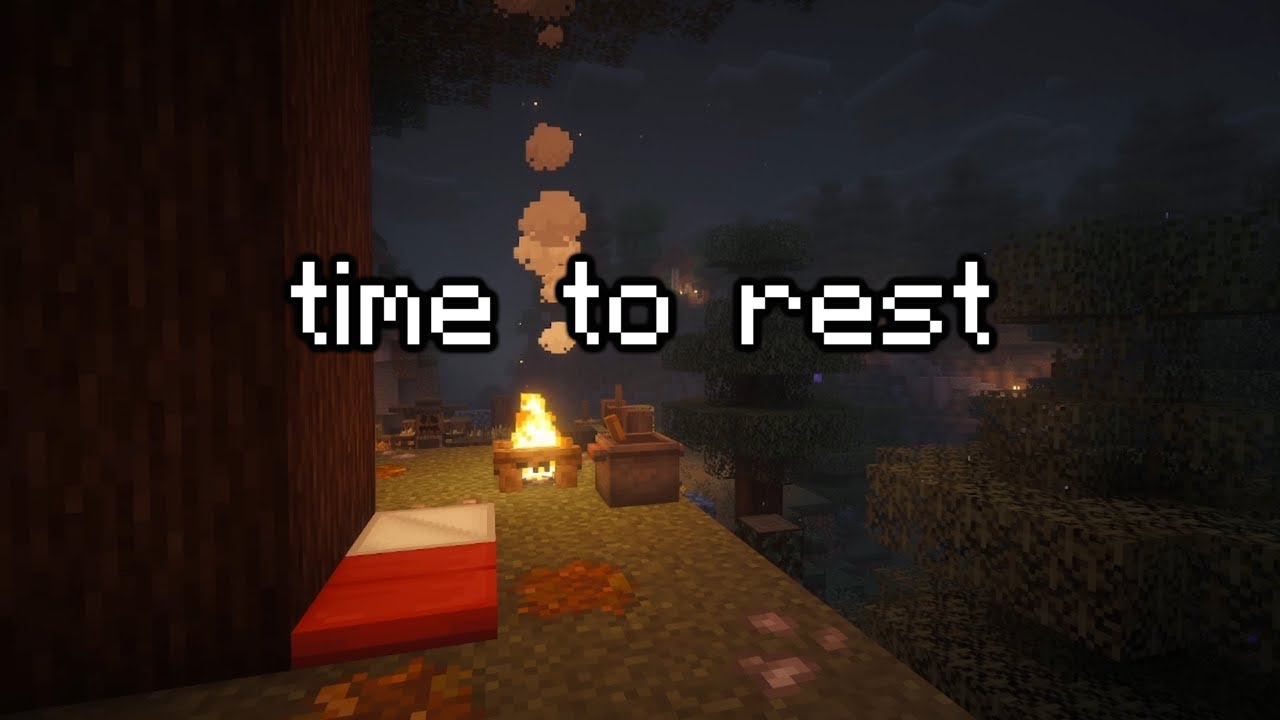 Cozy Minecraft Under a Tree in the Rain | Pure Rain Ambience (No Music, 1 Hour)