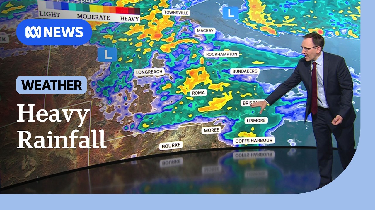 Flood warnings for parts of Qld, NSW as heavy rainfall moves east | ABC NEWS