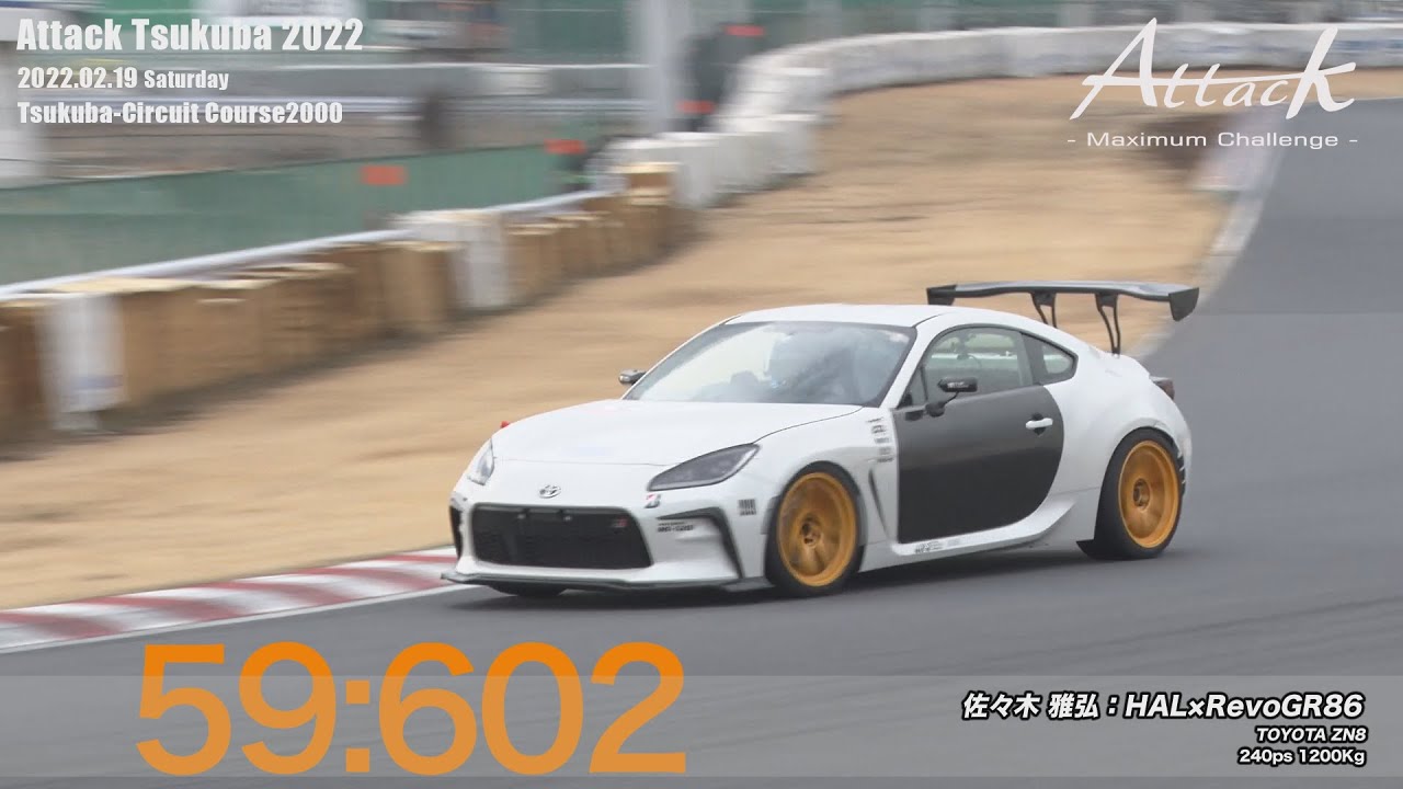-Attack Tsukuba 2022-「佐々木 雅弘//HAL×RevoGR86」ZN8