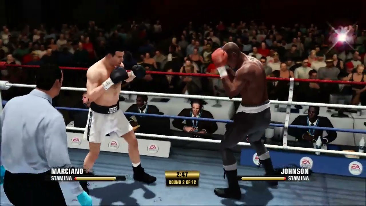 Fight Night Champion   Rocky Marciano Vs Jack Johnson Fight Simulation Full Fight