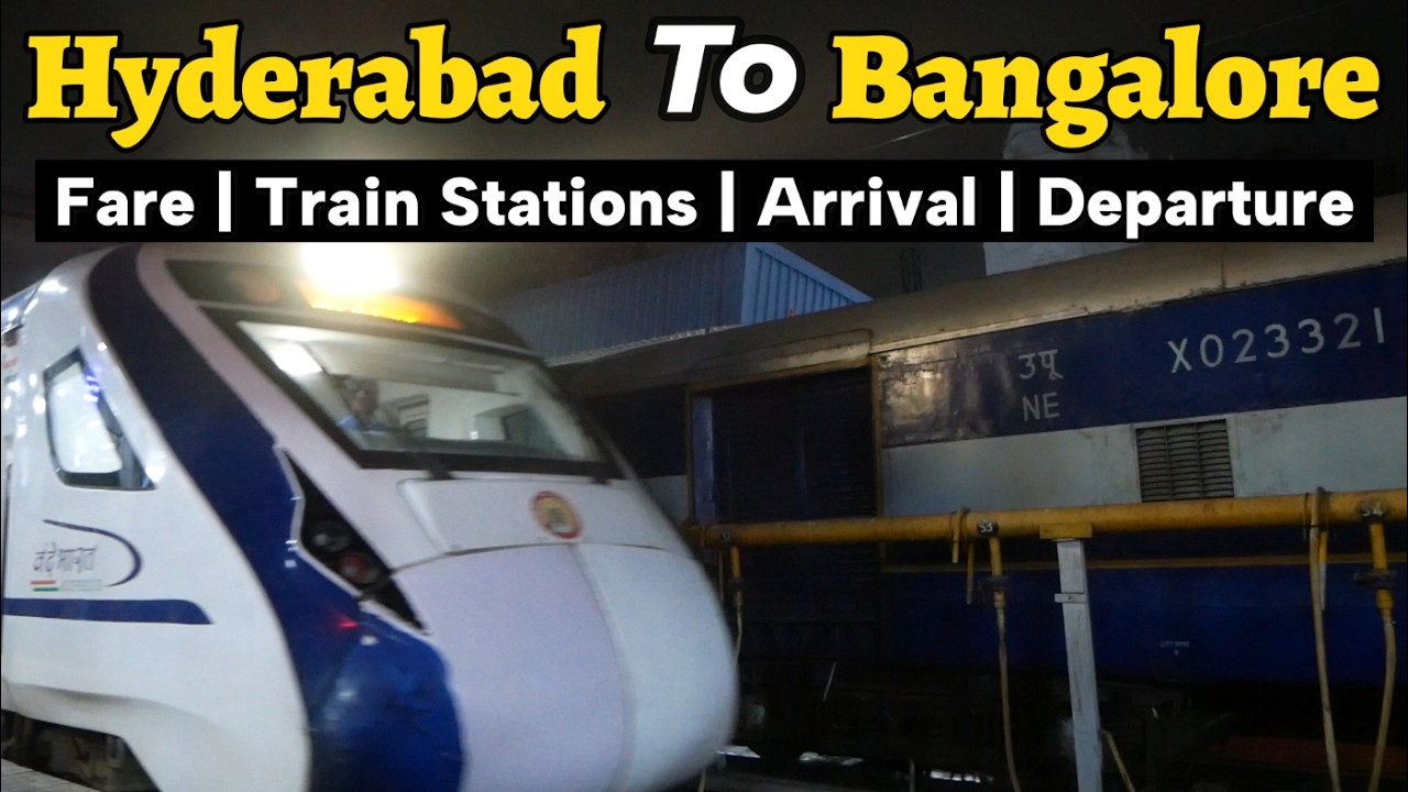 Hyderabad to Bangalore Train Journey AC Chair Car Kacheguda to Yeswanthpur Railway Station Bengaluru