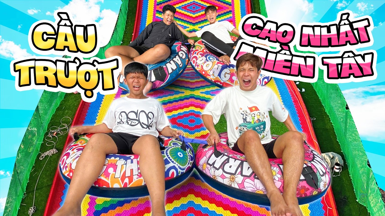 Ngáo TV | Chơi Phao Trượt 200 Mét Lớn Nhất Miền Tây