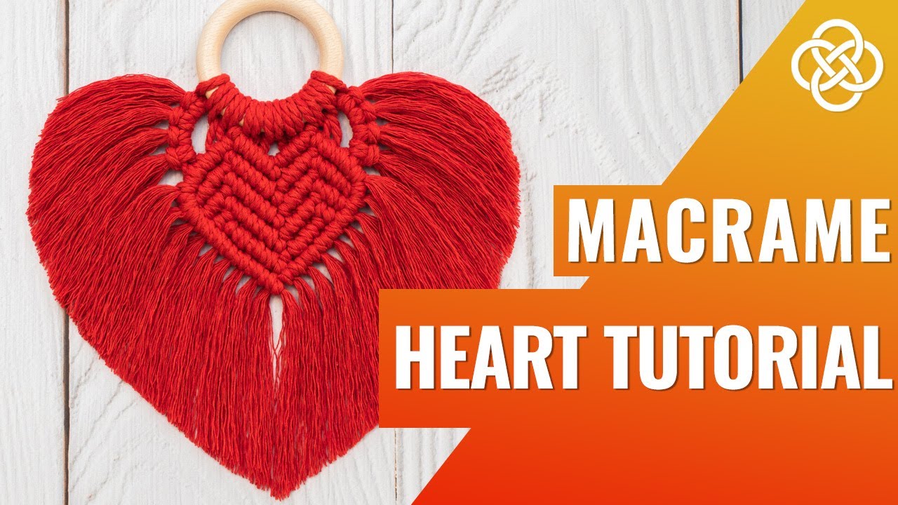 Сердце в технике макраме | DIY  | Урок макраме