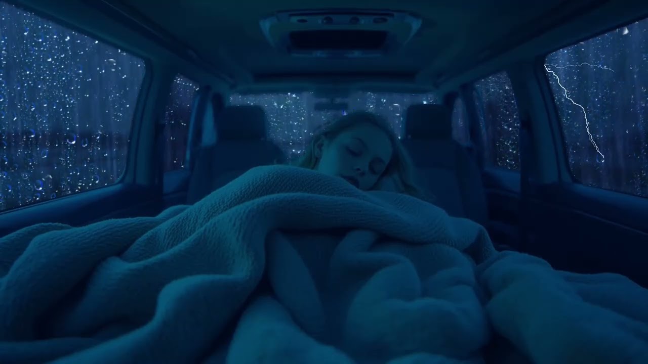 Sleep Instantly with Rain Sounds Inside a Car