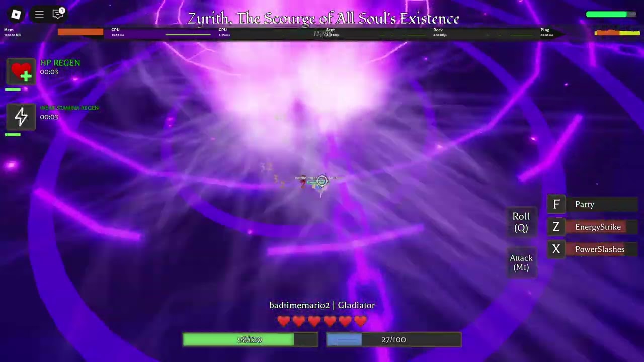 Zyrith solo as Gladiator