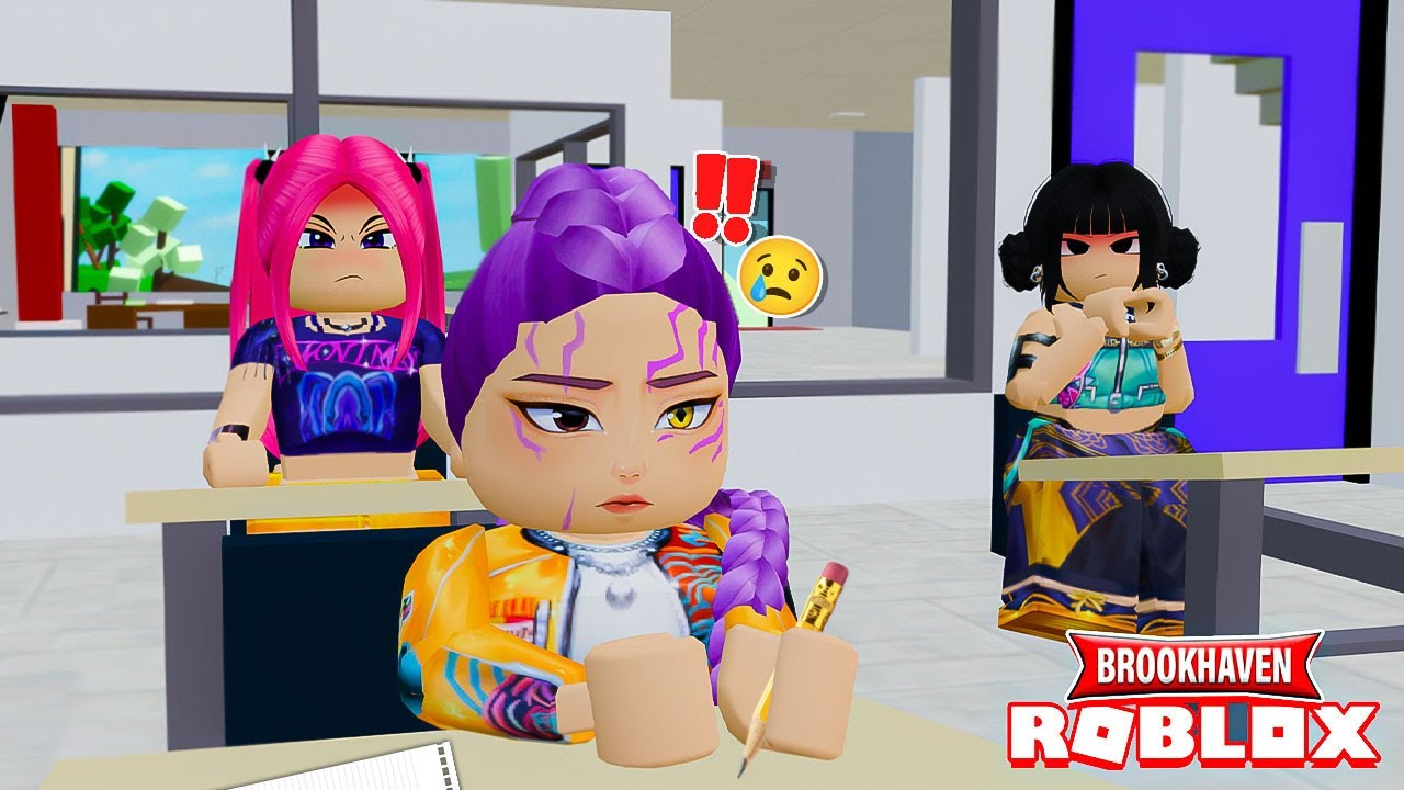 RUMI EST DÉTESTÉE DANS L'ÉCOLE DES HUNTRIX KPOP DEMON HUNTER ROBLOX BROOKHAVEN RP