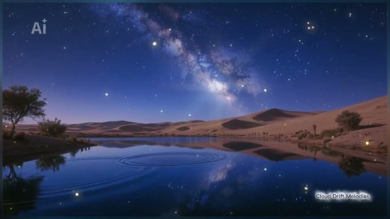 Sleepy 😴 vibes 😴✨️ w/ambient tunes,  serene desert 🏜 views, & natural sounds. Good night!
