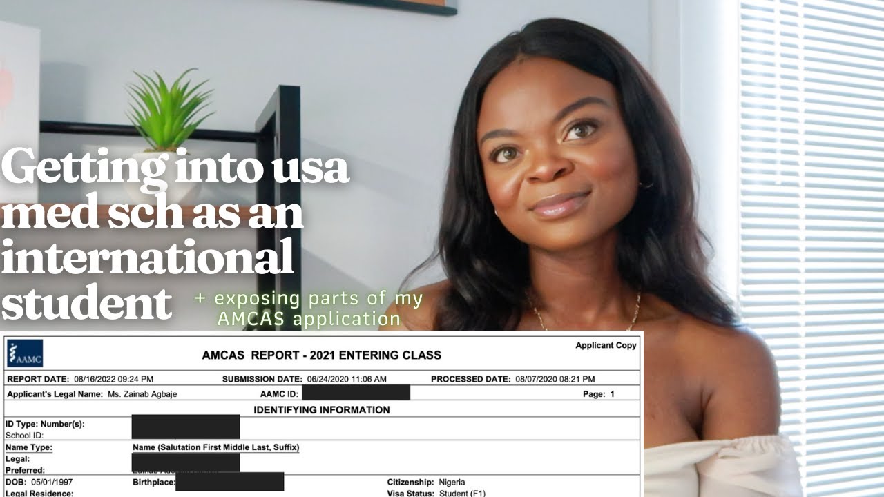 Getting Into USA Med Sch as an International Student From Nigeria + Exposing my AMCAS application