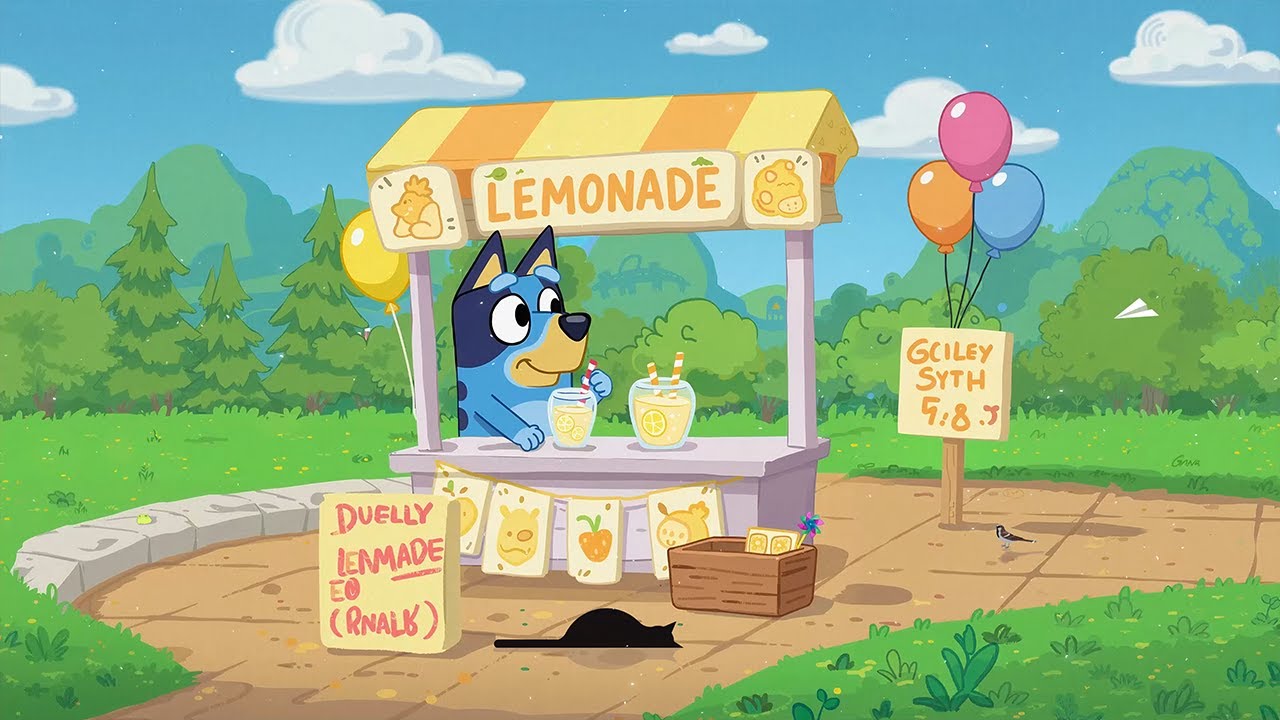 Bluey's Lemonade Stand 🍋 Happy Lofi Pop to Boost Your Mood 😊