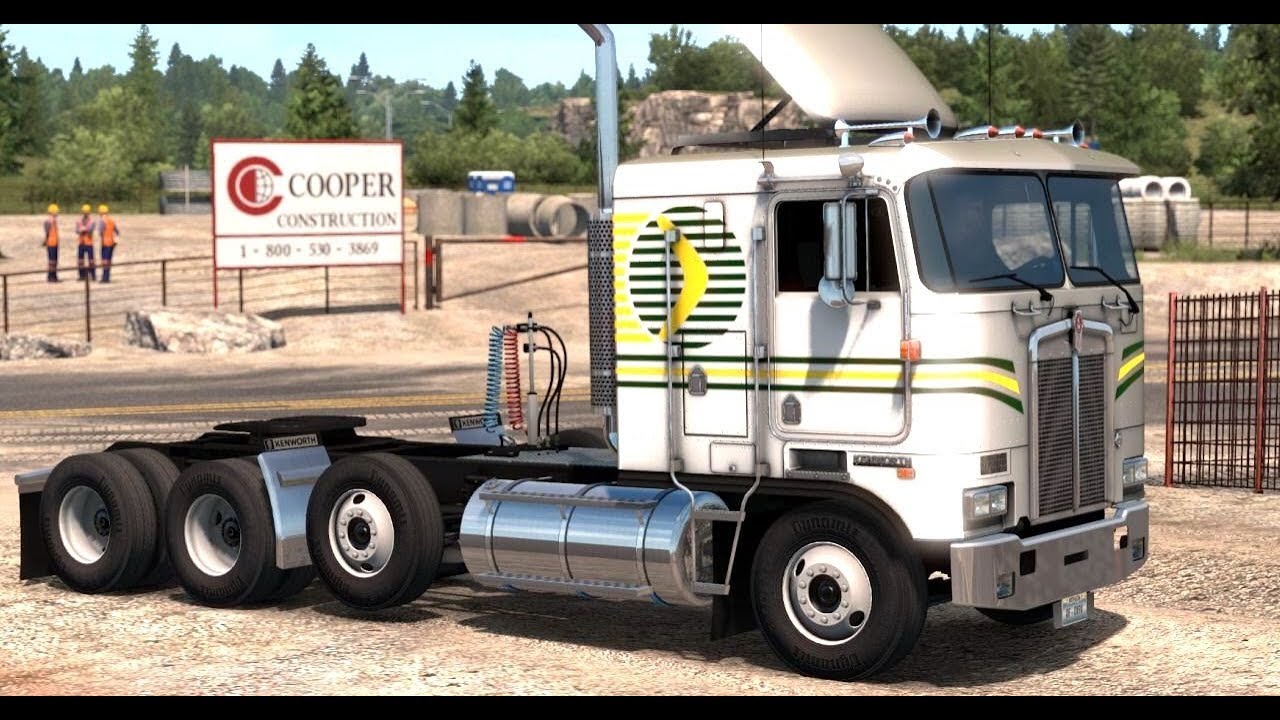 American Truck Simulator - 8x4 Kenworth K 100 E Transporting Sand