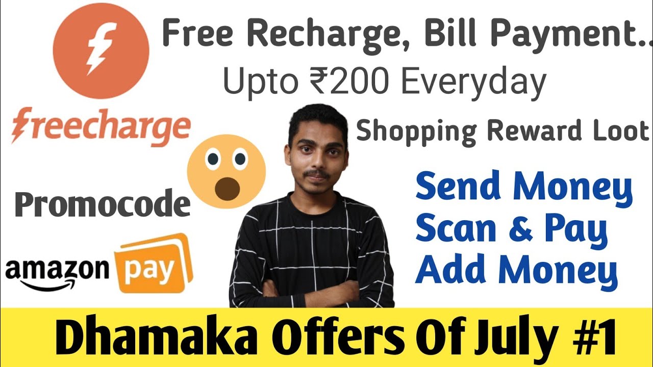 💥 LOOT, Freecharge New Promocodes, Scan & Pay, Send Money, Add Money, Free Recharge & Bill Payments,