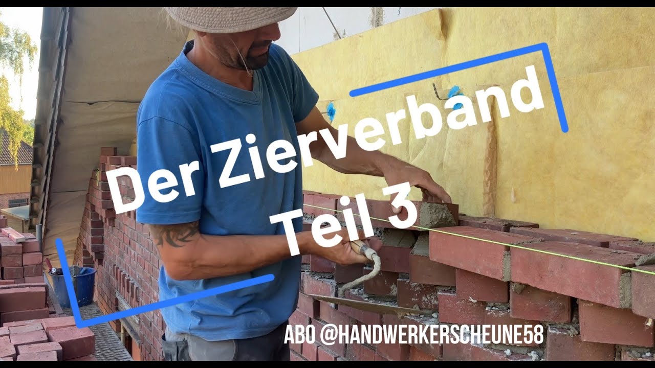 🧱 Der Zierverband Folge 3👉 Wie man Kunst ins Mauerwerk bringt #handwerk  #bricks  #haus  #diy