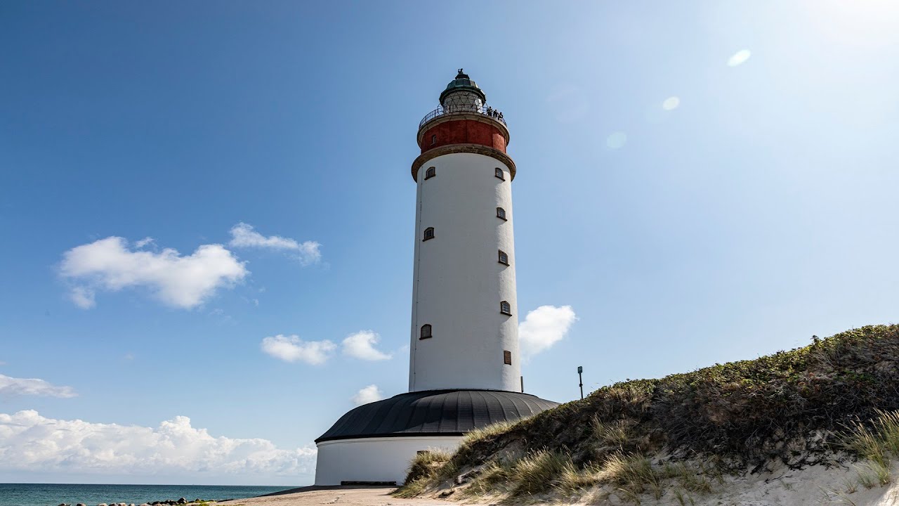 Imponerende udsigt fra Anholt fyr - måske Danmarks flotteste fyr