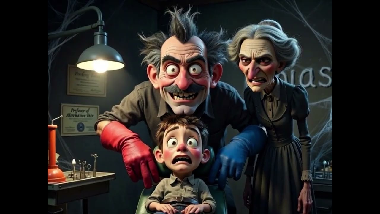 Mr  Rumble, dentist Pixar style