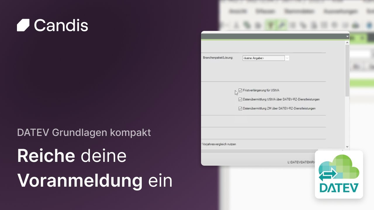 Umsatzsteuervoranmeldung einreichen I DATEV Grundlagen kompakt I Lernvideo