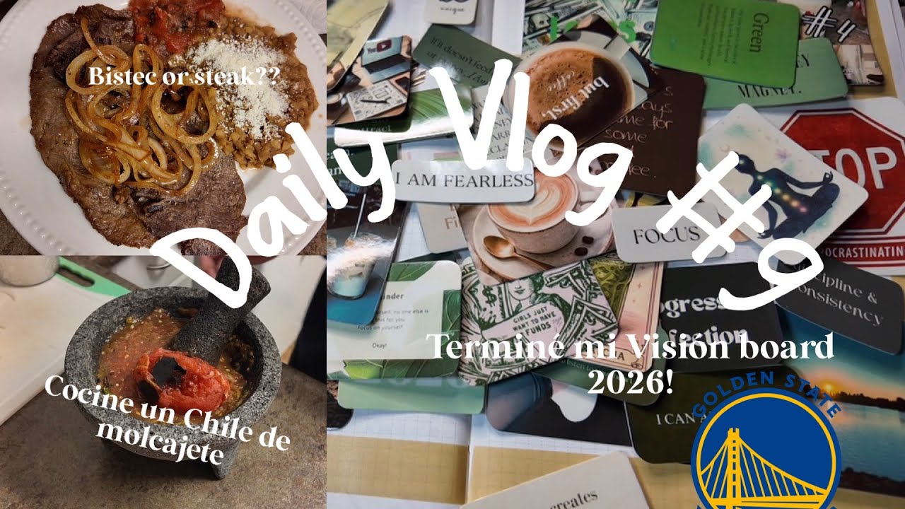Daily Vlog 9: Termine mi Vision Board 2026! 