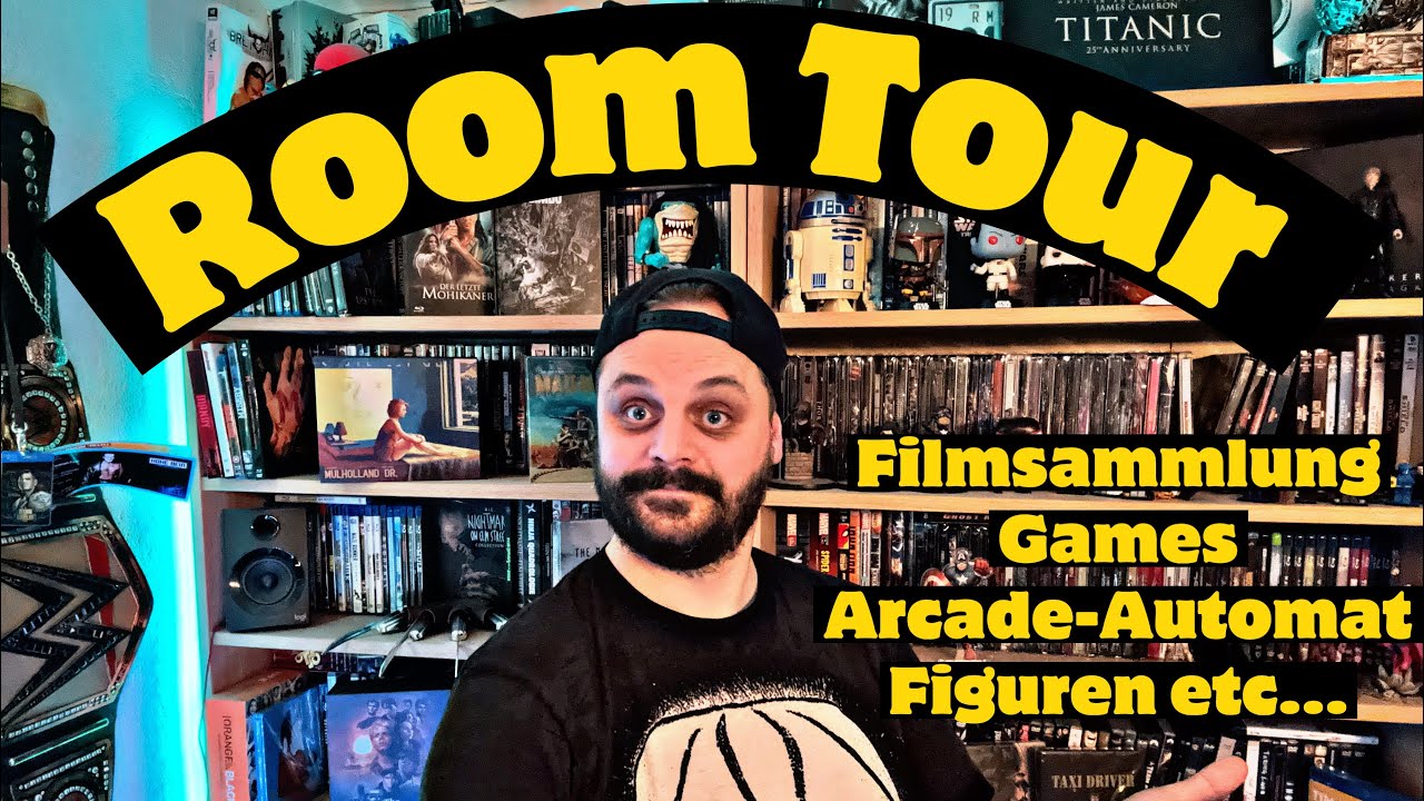 Room Tour 2025 | Filmsammlung, Games, Arcade-Automat und…eine Sauna?!