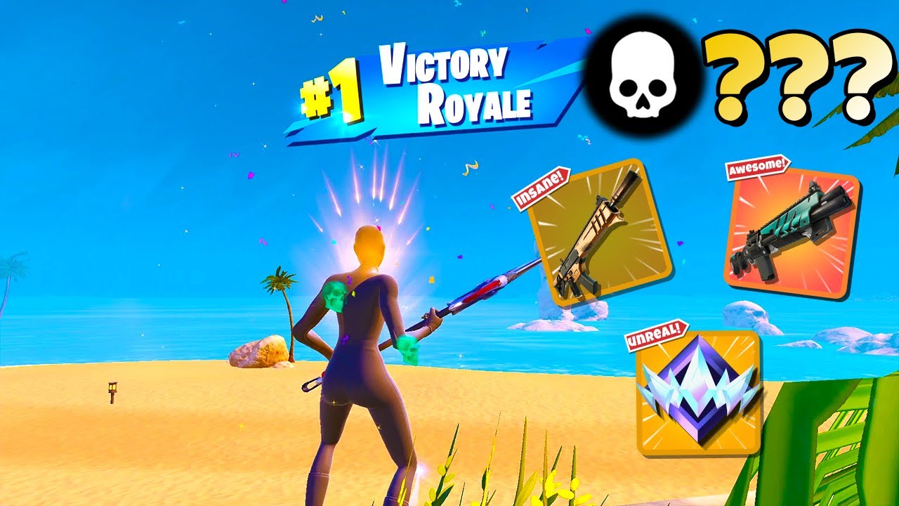 High Elimination Unreal Ranked Solo Win Gameplay (Fortnite Chapter 5 Season 2 Zero Builds)