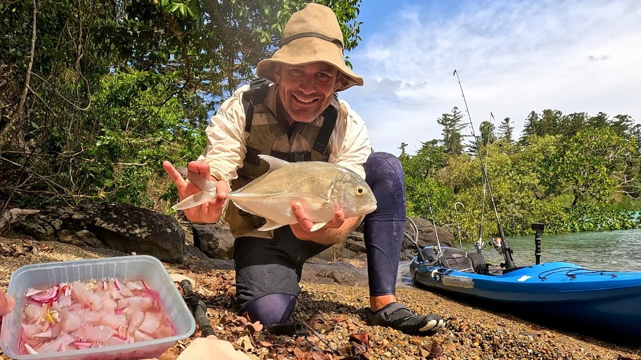 The Humble Trevally | Kayak Fishing Alone in the Tropics (Ocean to Plate)
