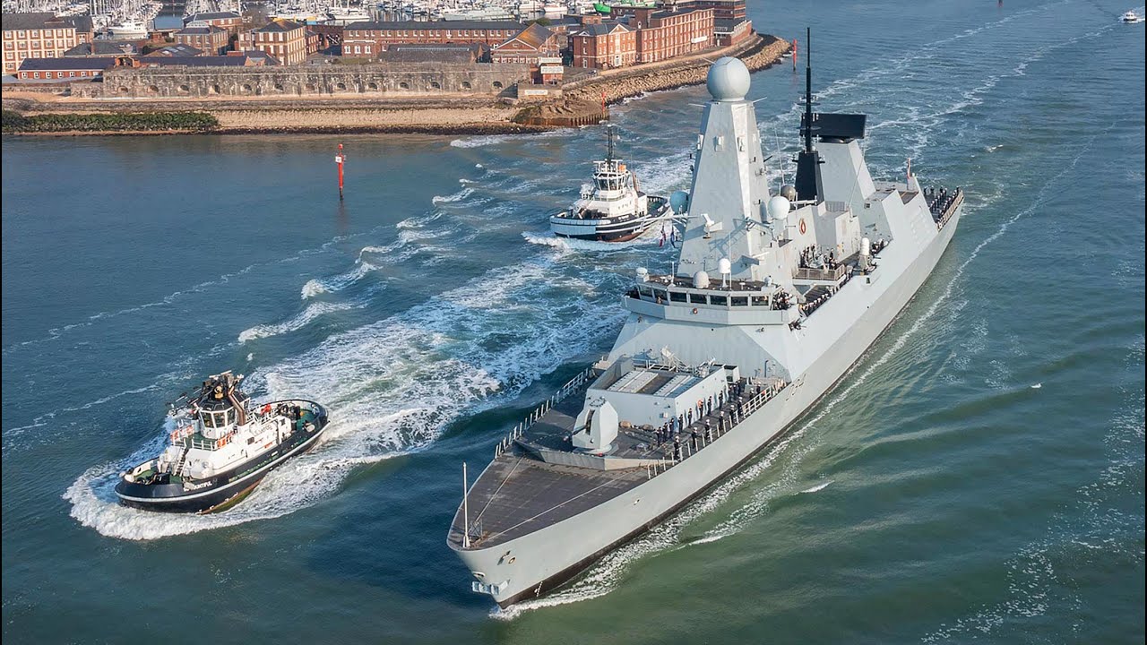 The UK Carrier Strike Group sails