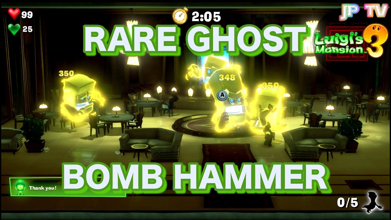 Luigi's Mansion 3 - Rare Ghost Bomb Hammer
