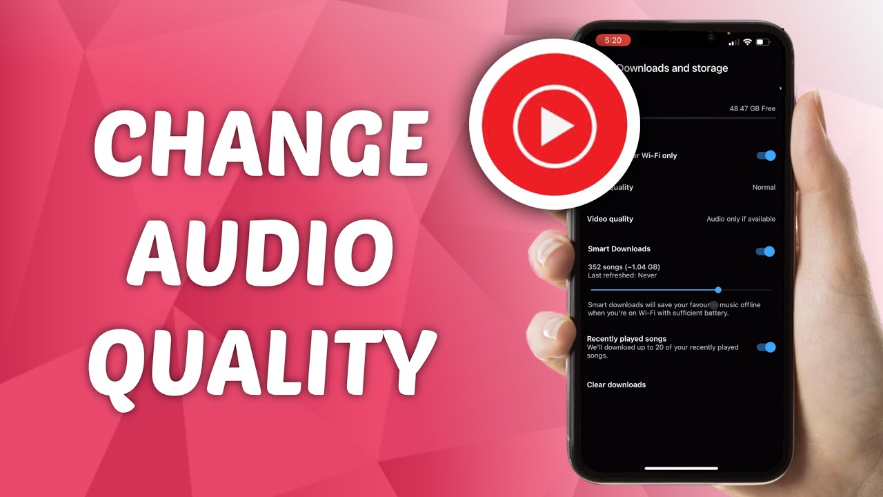 Как улучшить качество музыки в YouTube Music