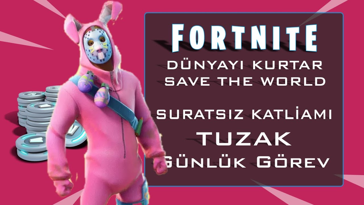 Fortnite Dünyayı Kurtar Suratsız Katliamı Tuzak