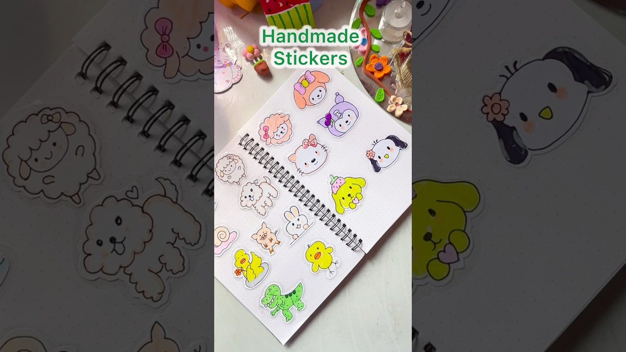 Handmade stickers for kids #diy #art #shorts  #youtubeshorts