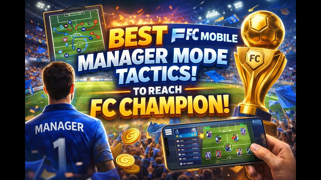 BEST TACTICS FOR MANAGER MODE TO REACH FC CHAMPION