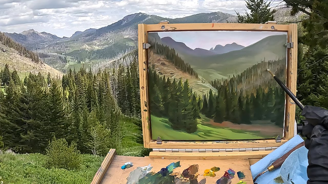 Plein Air Painting Backcountry Camp and Cook