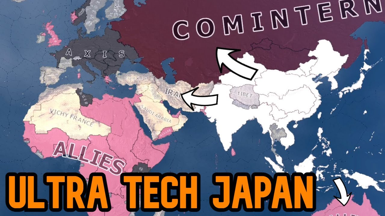 Japan Starts With Everything Researched | HOI4 Timelapse