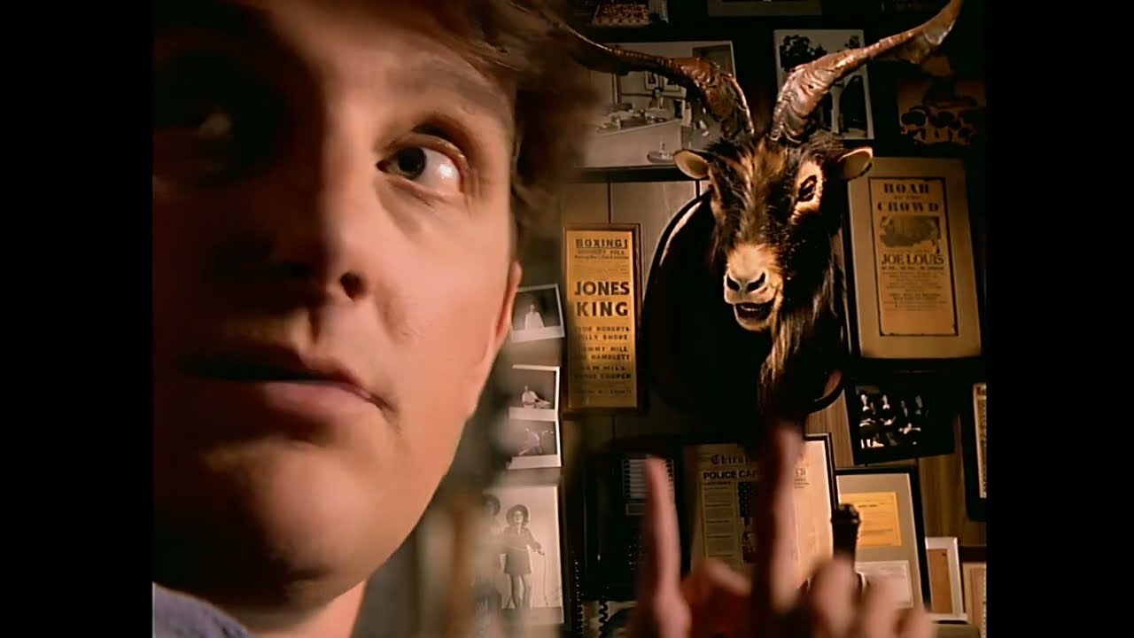 A Goat drinks Old Style Beer at The Famous Billy Goat Tavern