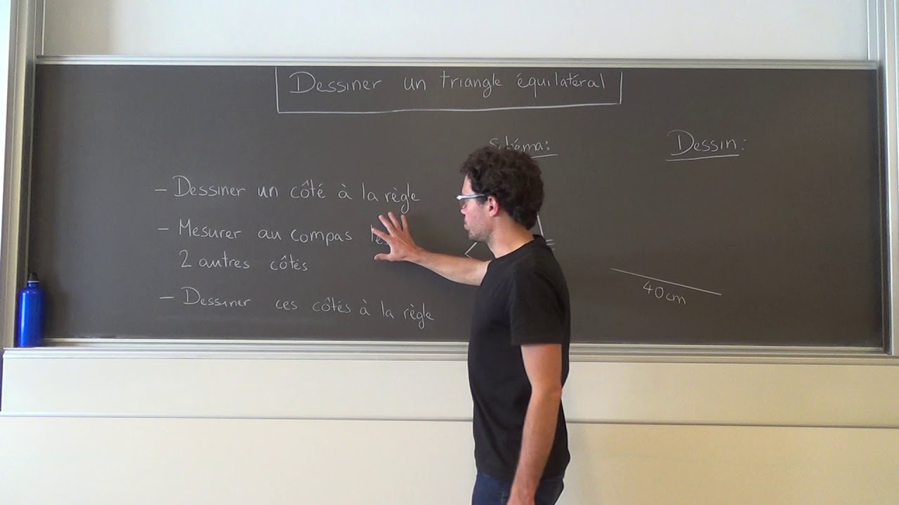 Géométrie plane - vidéo 8 - dessiner un triangle équilatéral