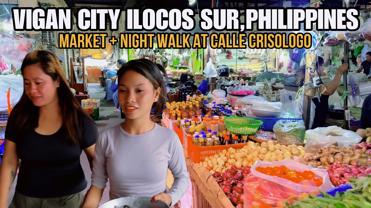 VIGAN CITY ILOCOS SUR, PHILIPPINES-MARKET and CALLE CRISOLOGO WALKING TOUR 2025 [4k]