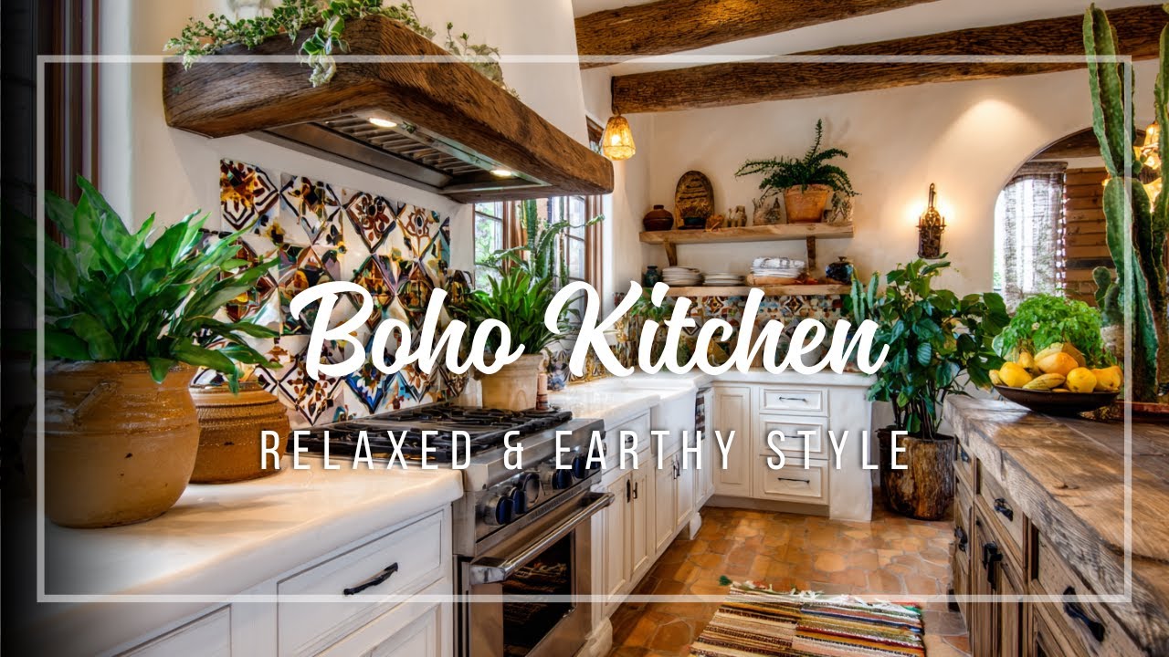 Boho Kitchen Decor 🌿 How to Create a Relaxed & Earthy Cooking Space!