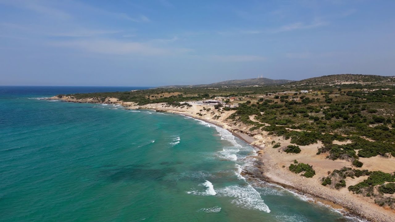 Agios Theologos Beach, Kos, Greece by drone 02
