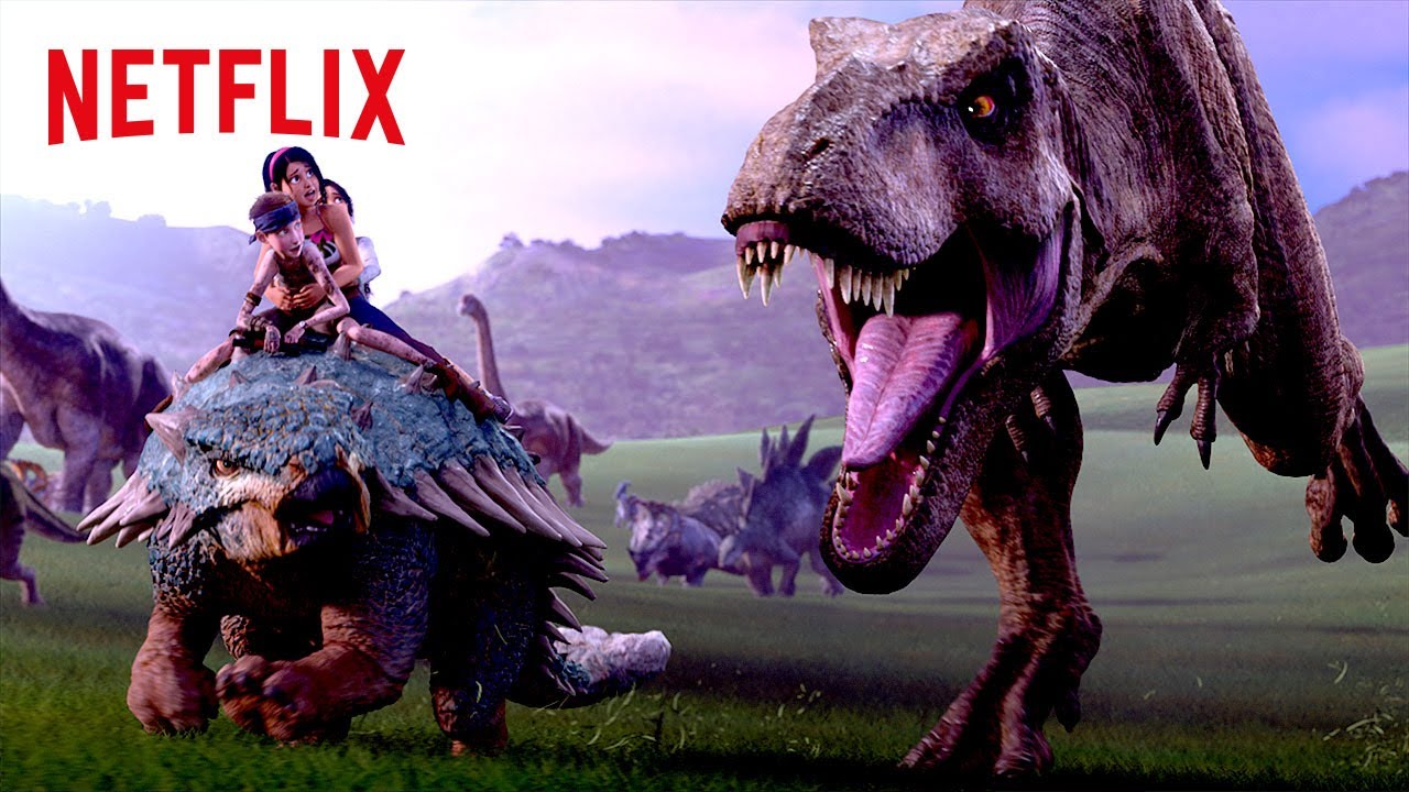 DINO STAMPEDE! | Jurassic World Camp Cretaceous | Netflix Family