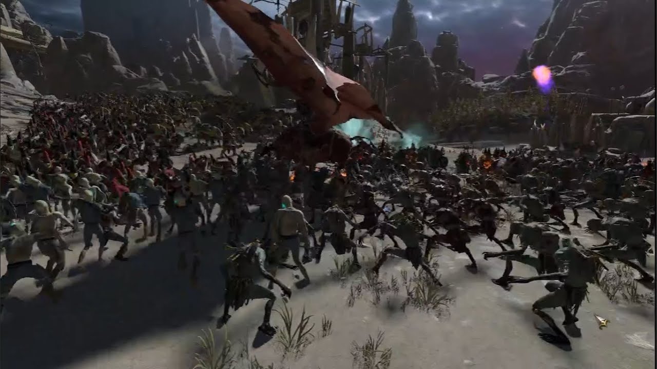 Запись битвы Гномы хаоса vs Вампиры Толпа мертвецов TOTAL WAR WARHAMMER 3