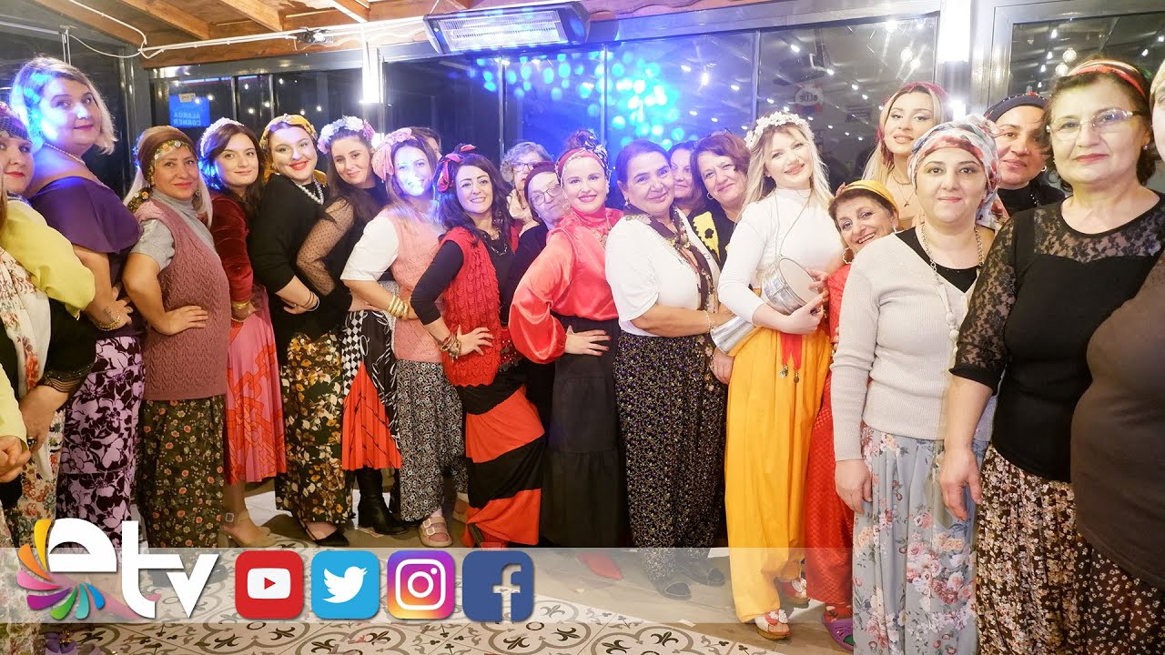 KADINLARIN 'ŞALVAR GECESİ' RENKLİ GÖRÜNTÜLERE SAHNE OLDU