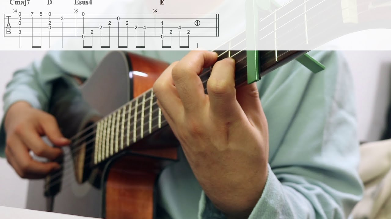 [Fingerstyle Guitar Tab] ★☆☆☆☆ 이누야샤 Inuyasha - 시대를 초월한 마음 To Love's End