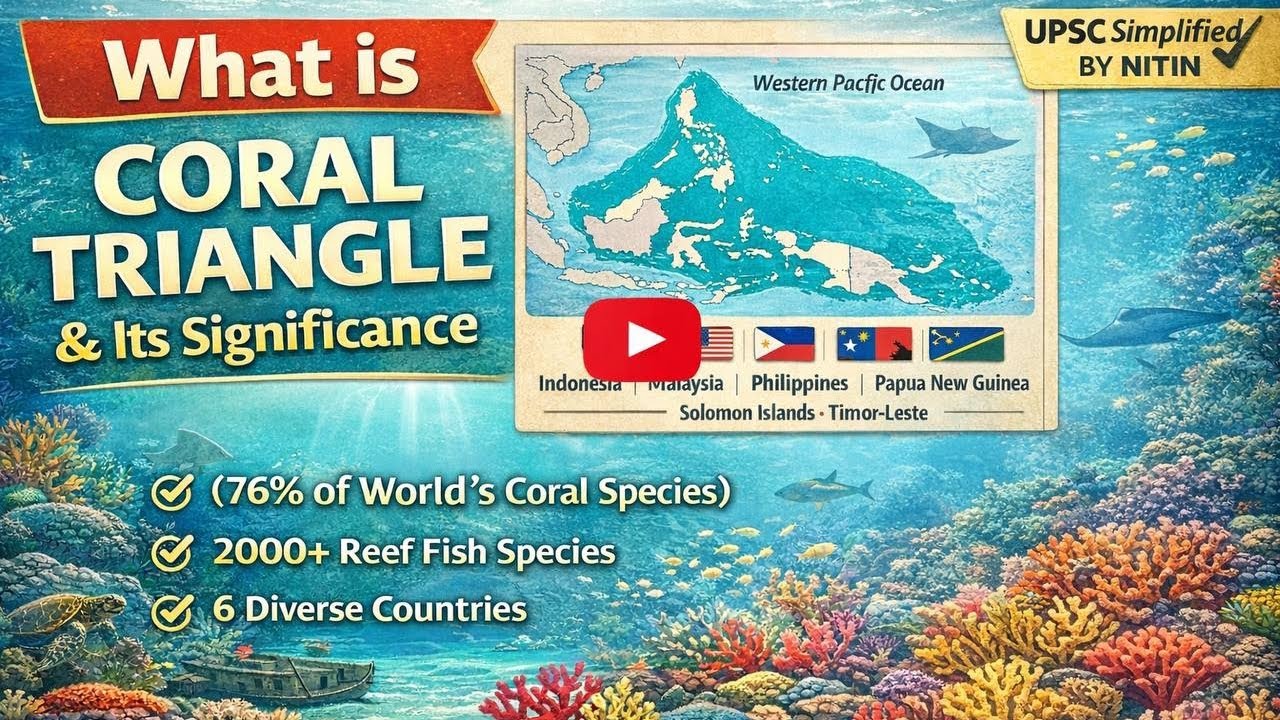 What is Coral Triangle?? Recently seen in news Important for upsc pre 2026#upsc #gk #ias 