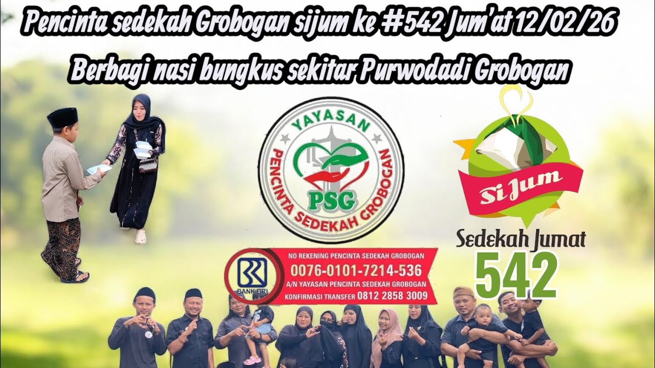 PSG SIJUM KE #542 BERBAGI RATUSAN NASI BUNGKUS SEKITAR PURWODADI