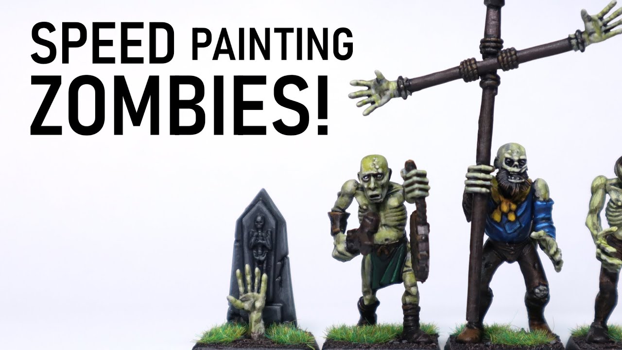 Speed Painting Warhammer ZOMBIES!