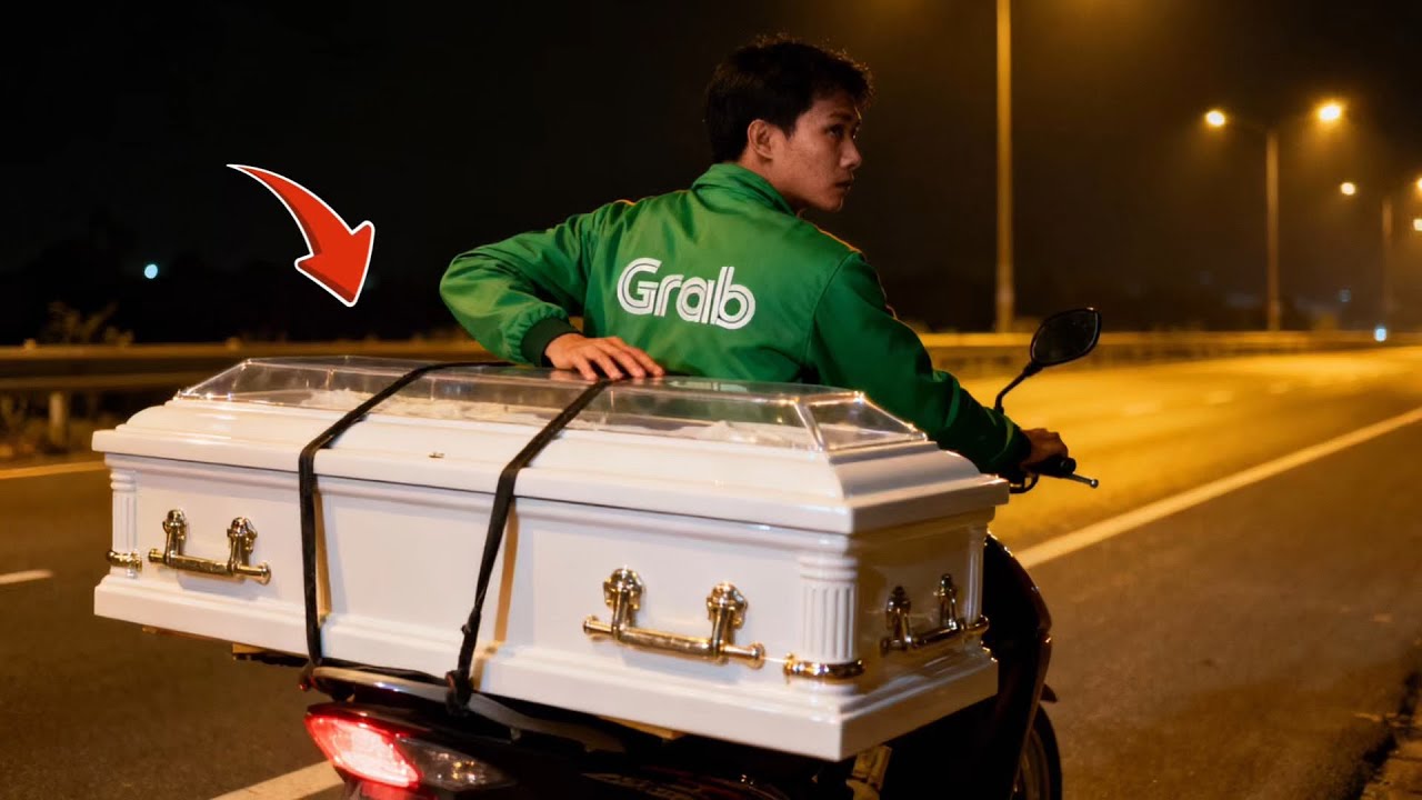 GRAB CHỞ QUAN TÀI BAN ĐÊM : kinh hoàng camera ghi lại..!