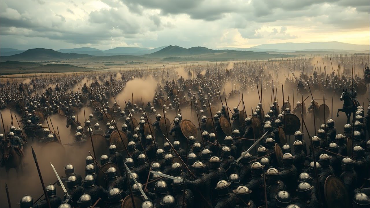 30 000 Troups battle 1 hour!!! - Total War Troy