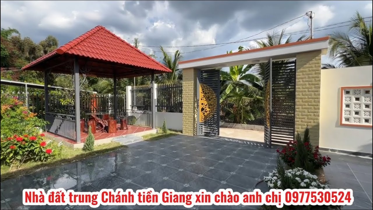 T.3177 siêu phẩm nhà vườn miền Tây tặng toàn bộ nội thất đường xe ôtô thổ cư nhà mát cực kỳ đẹp luôn