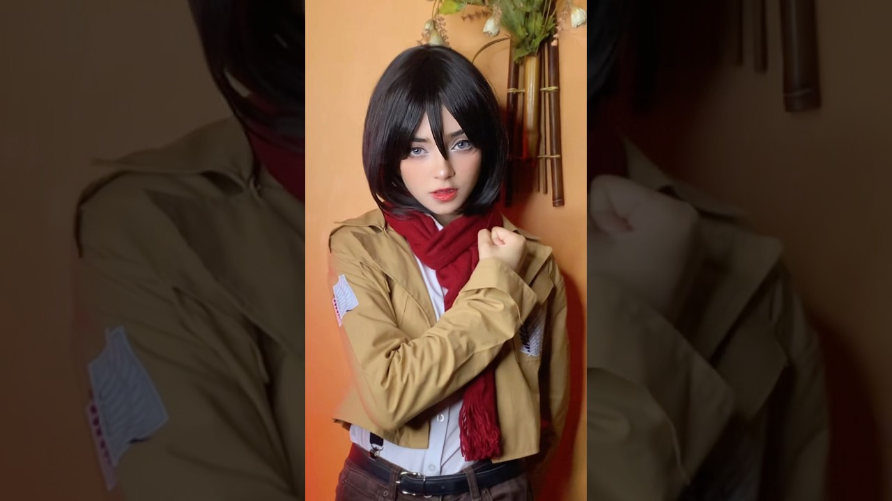 Mikasa Ackerman Cosplay ❤️ #mikasa #anime #ytshorts#shortsvideo #attackontitan #aot