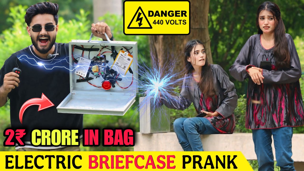 Electric Briefcase Prank on Cute Girls @ThatWasCrazy