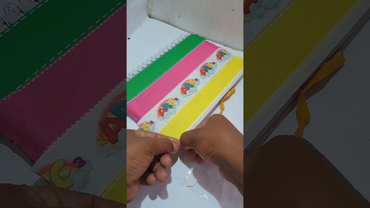 caderno personalizado com fitas